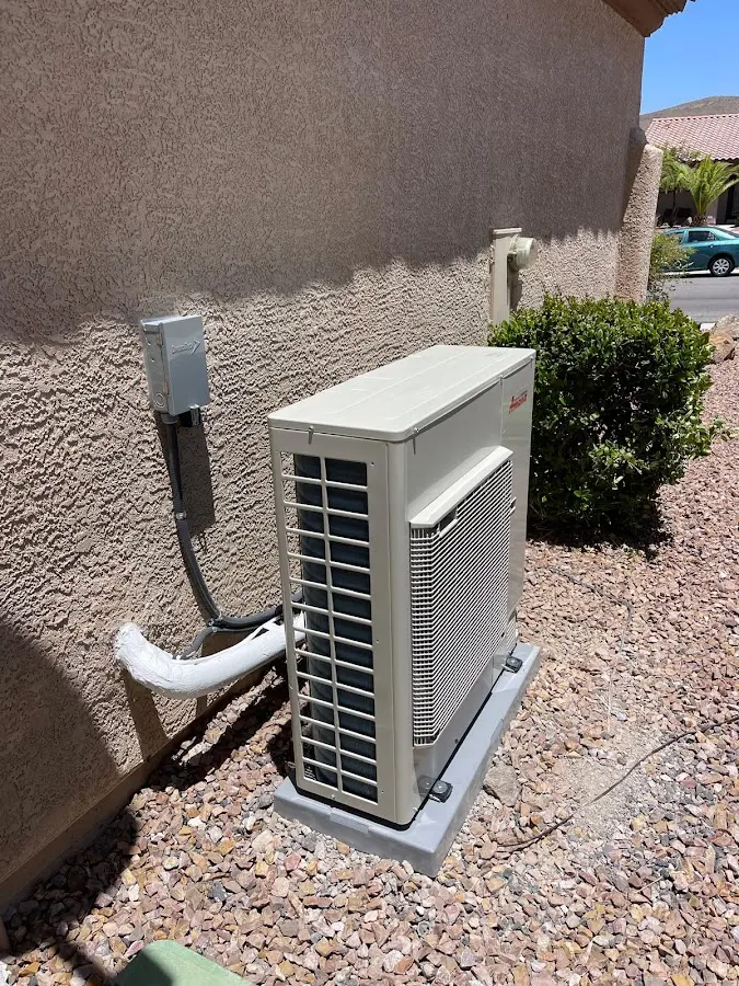 Residential air conditioning condenser unit in Oroville