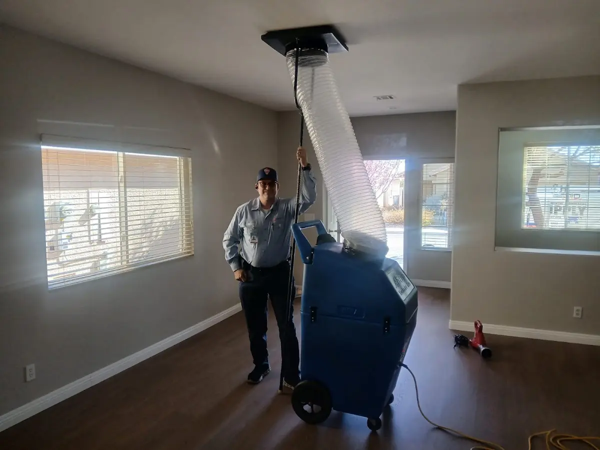 Professional Dryer Vent Cleaning work inside a Oroville home
